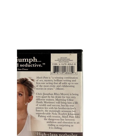 Match Point 2006 DVD Thriller Scarlett Johansson Jonathan Rhys Meyers Pre-Owned - Picture 3 of 4